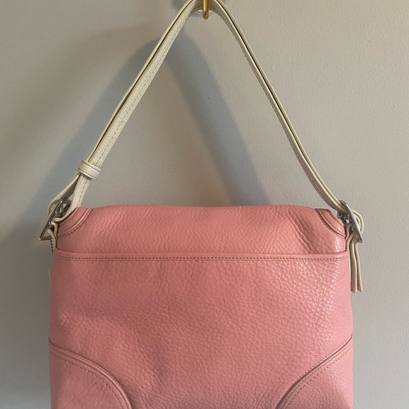 2008 Y2K Coach Hamilton Flap shoulder bag pink and white - Picture 9 of 14